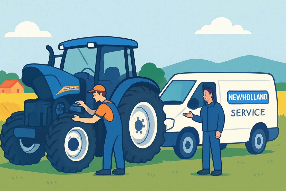 New Holland -huoltoverkko Suomen maaseudulla